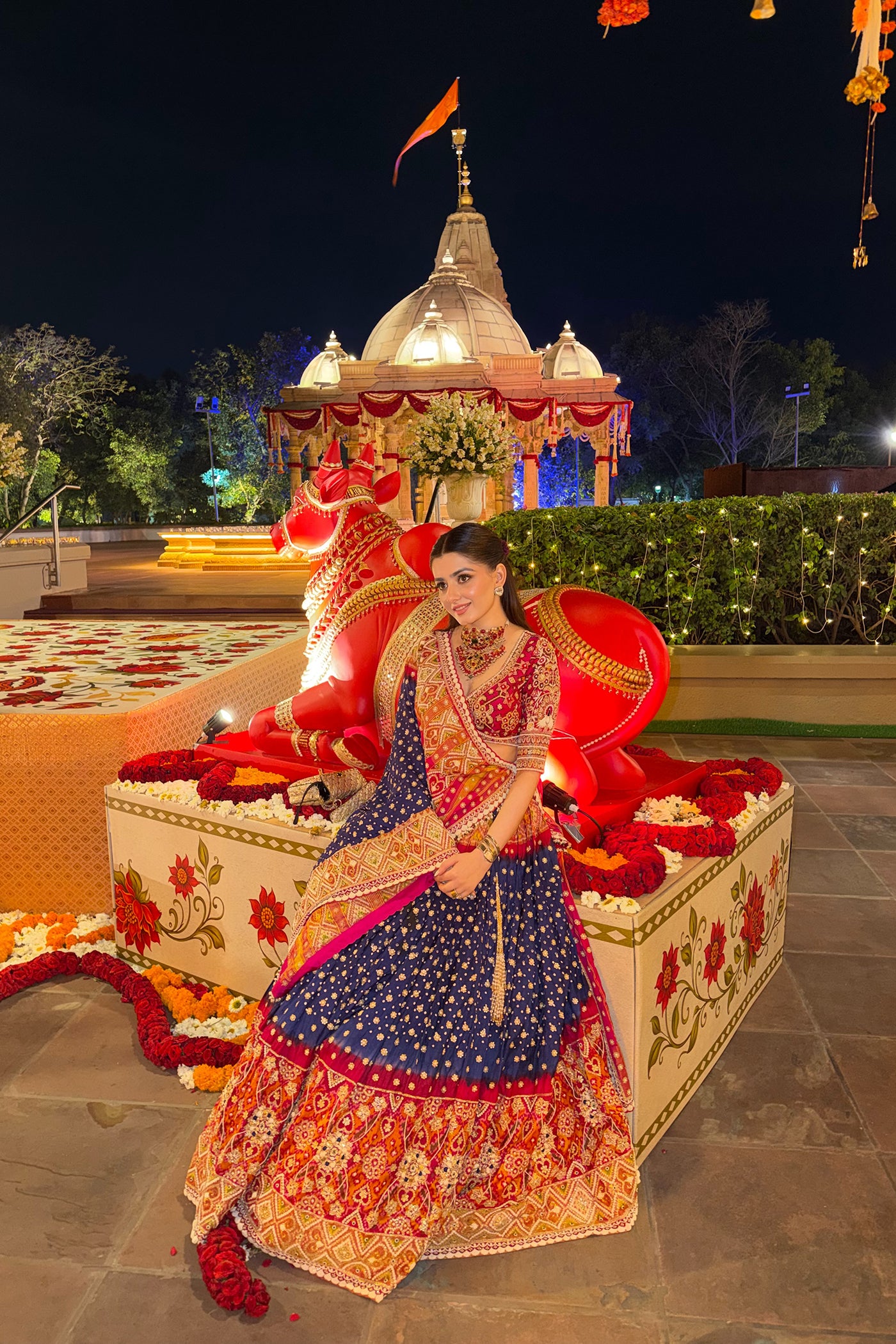 MAHIMA CHAWLA In Royal Patola Work Lehenga Set