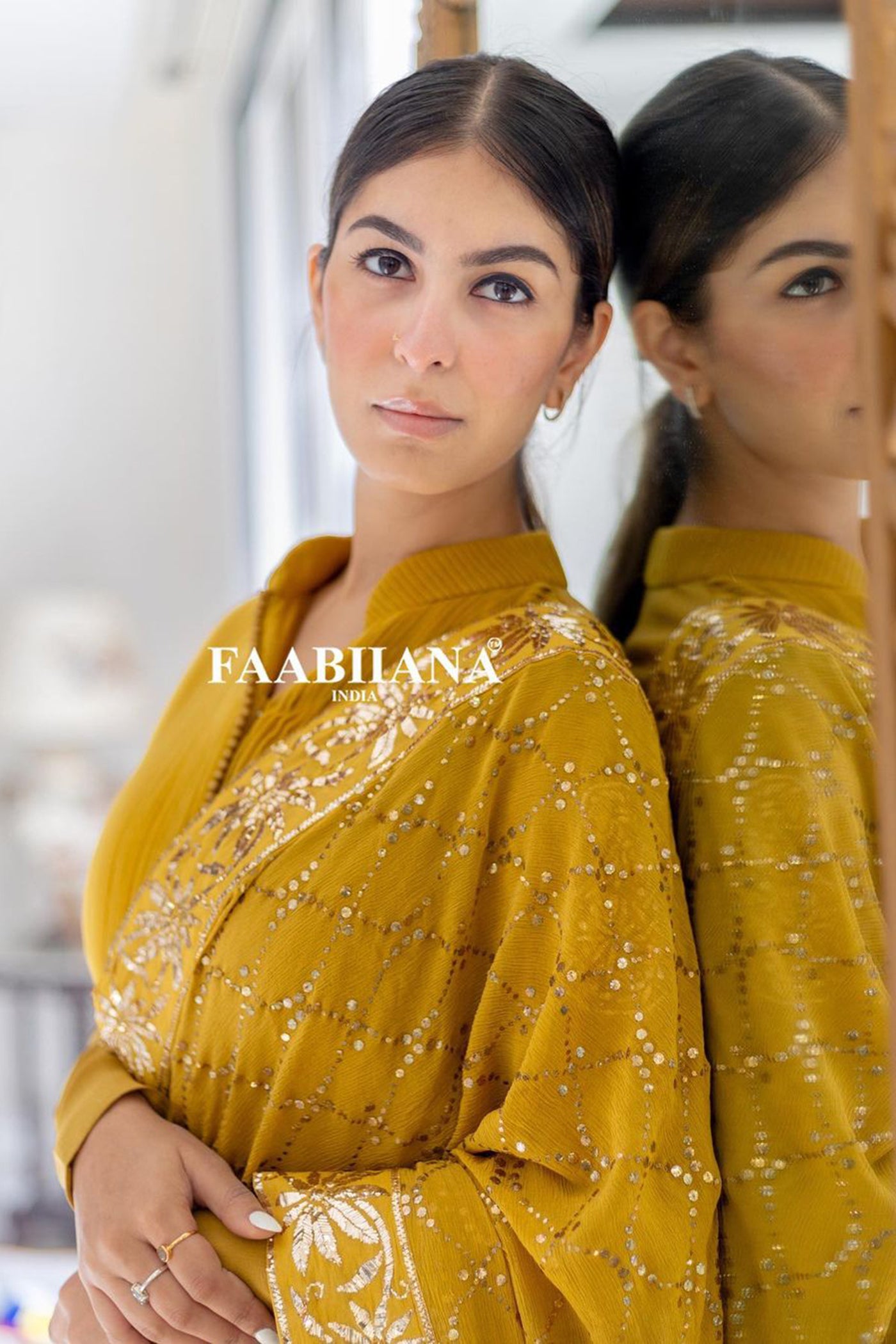 Olive Green Crushed Silk Lehenga Saree Set