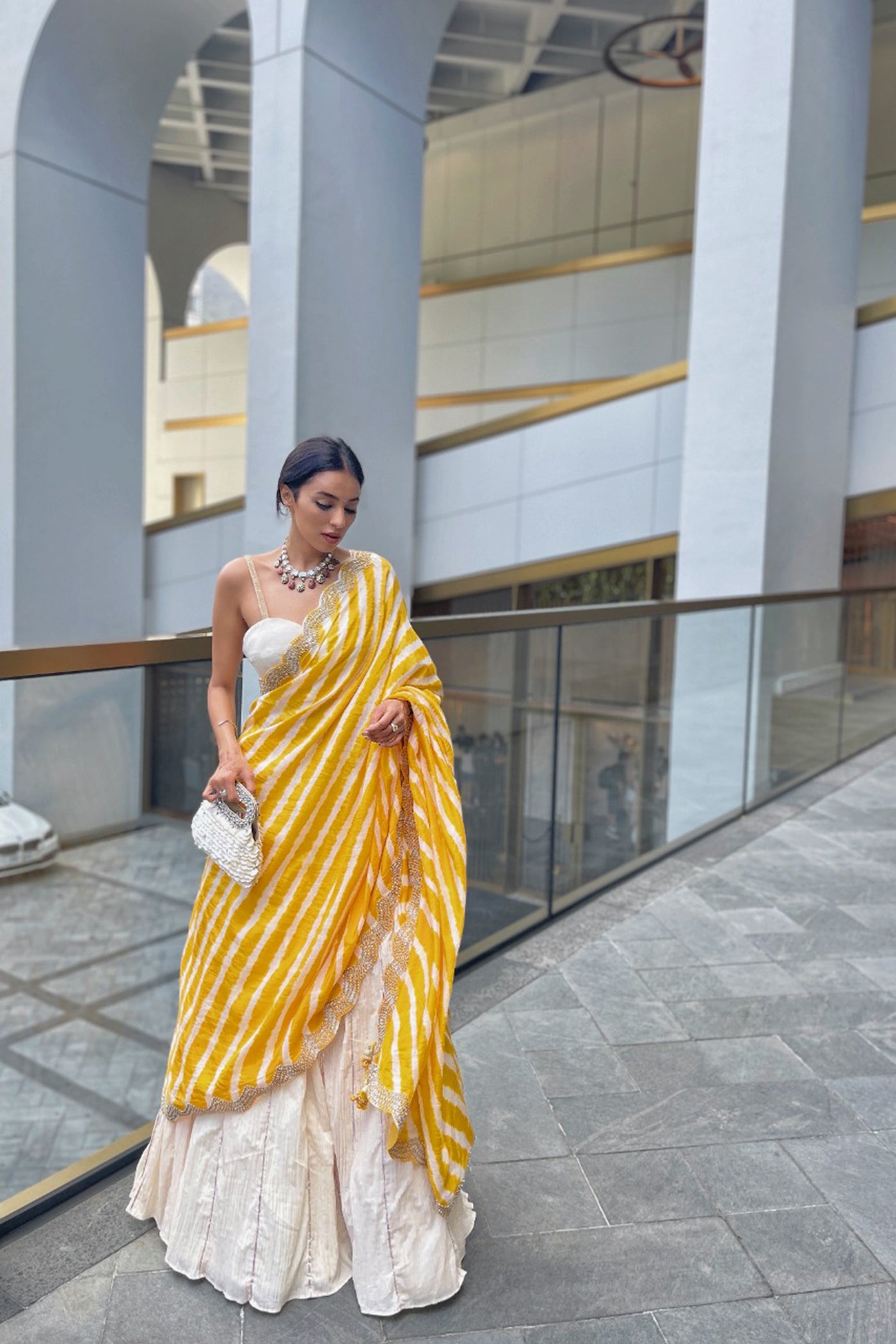 Off White Lehenga Set