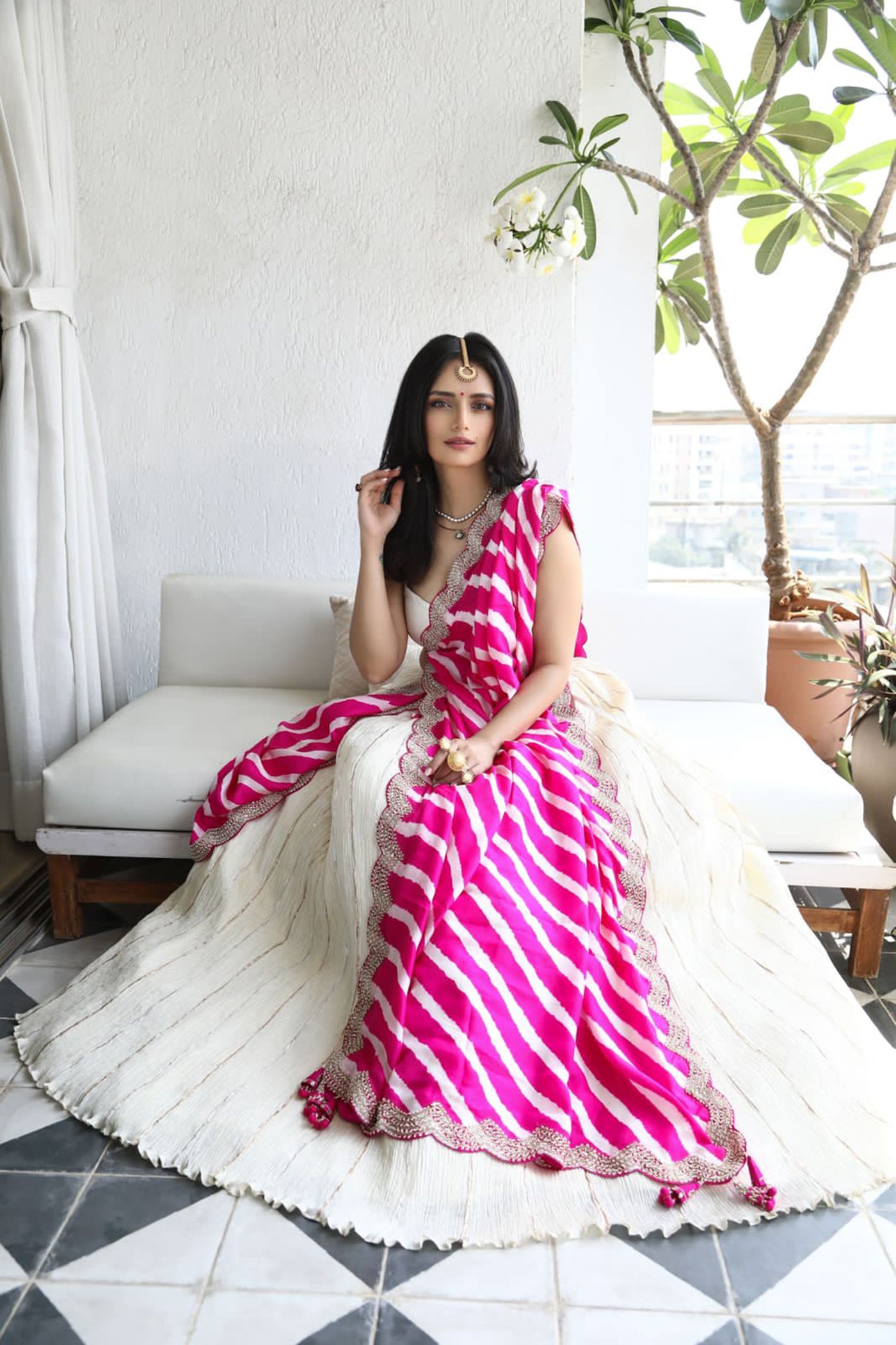 Off White Lehenga Set