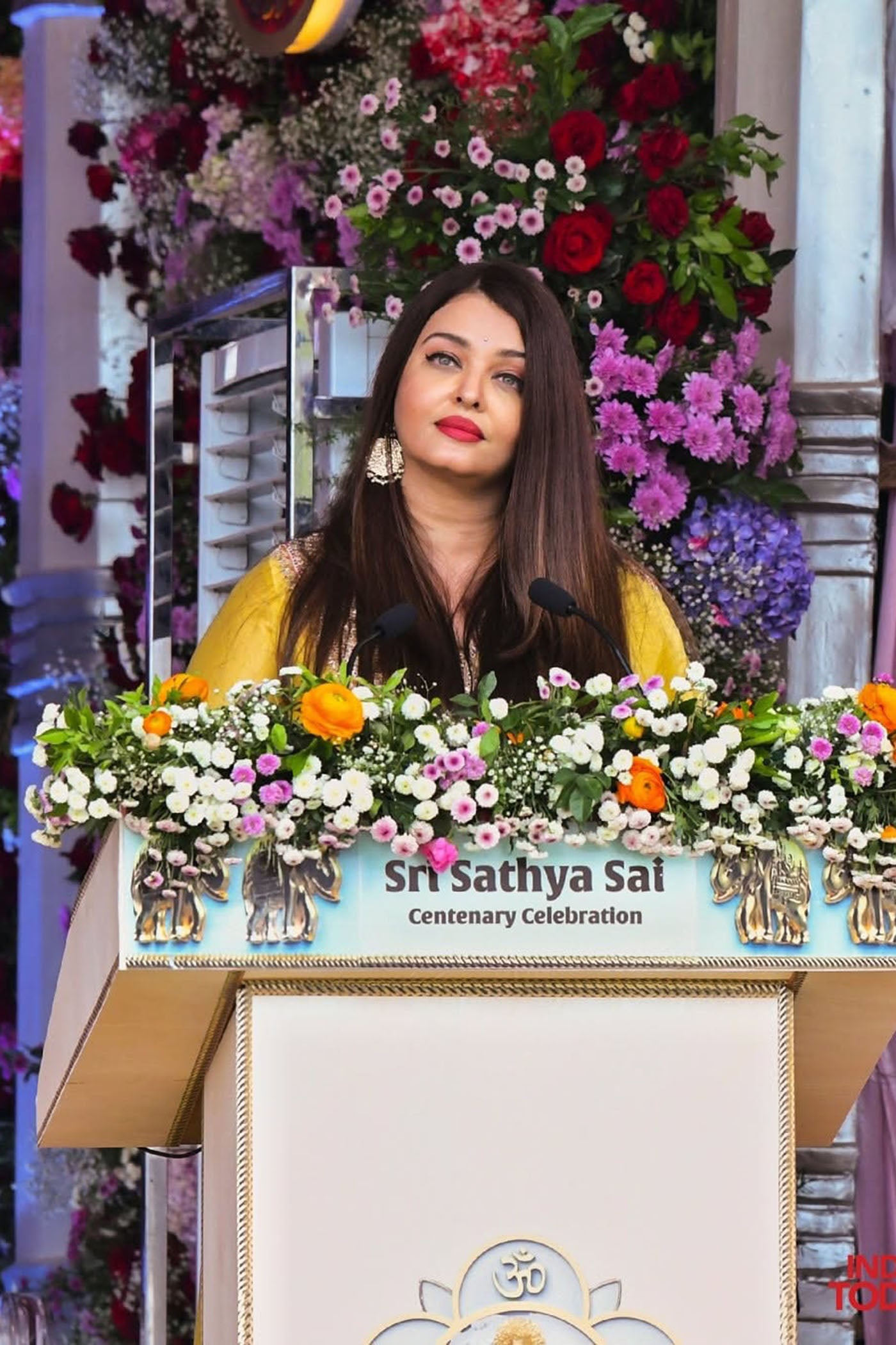 Yellow chanderi silk anarkali set