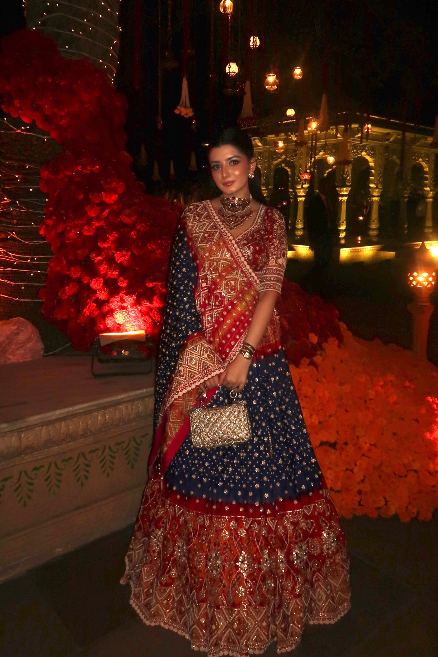 MAHIMA CHAWLA In Royal Patola Work Lehenga Set