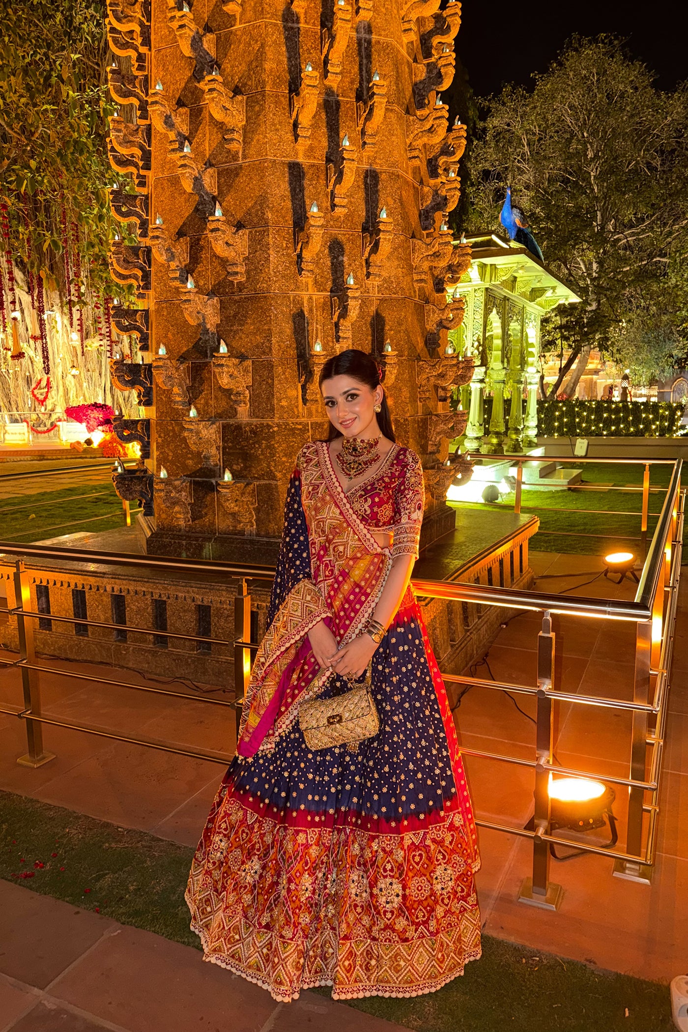 MAHIMA CHAWLA In Royal Patola Work Lehenga Set