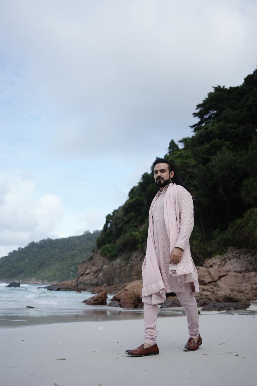 KAMAL CHAWLA In Blush Kurta Set