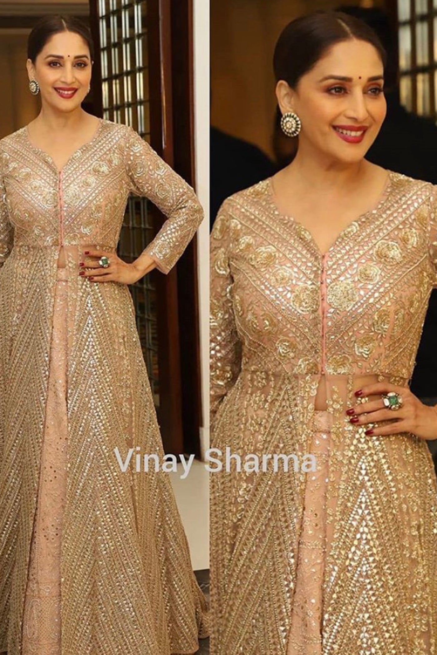 Yellow silk crush lehenga set with bandhani dupatta