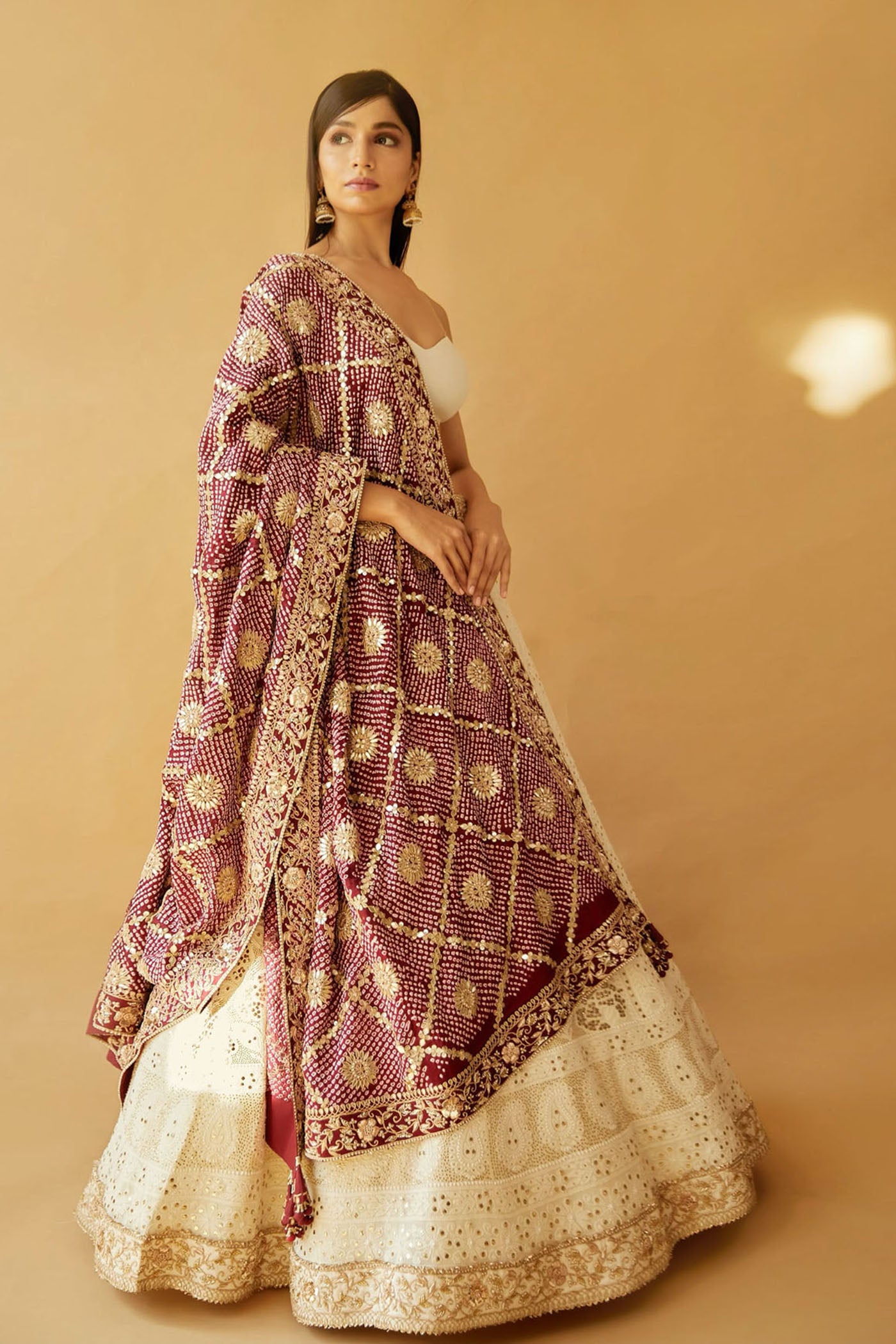 Ivory Chikankari Lehenga set