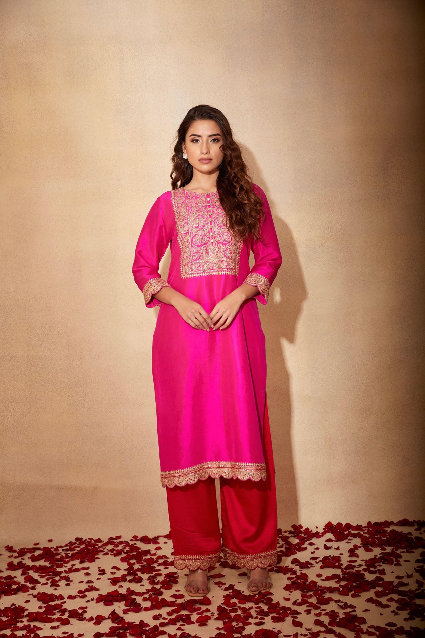 Pink kurta set