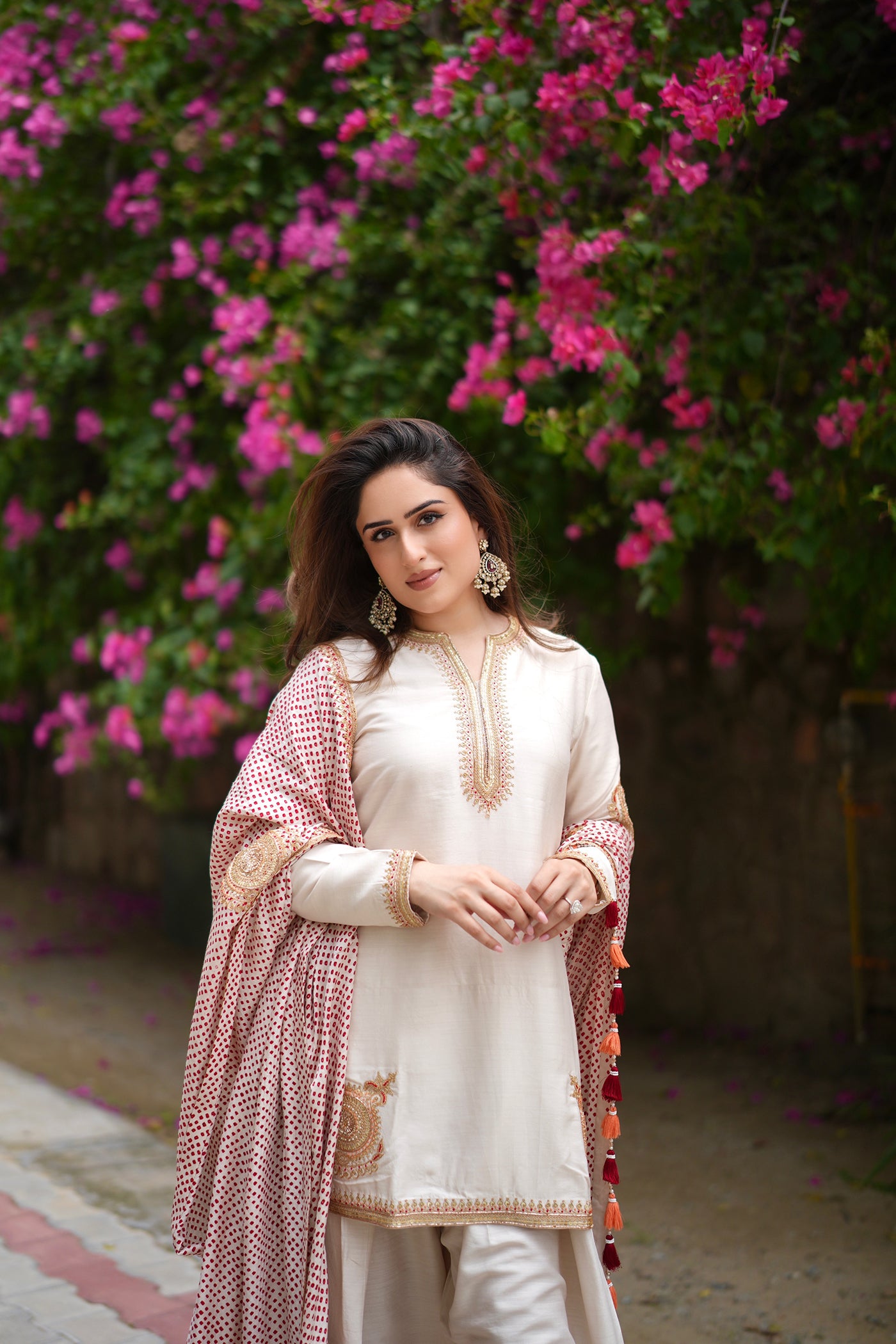 NIKITA VASDEV IN Ivory Kurta Set