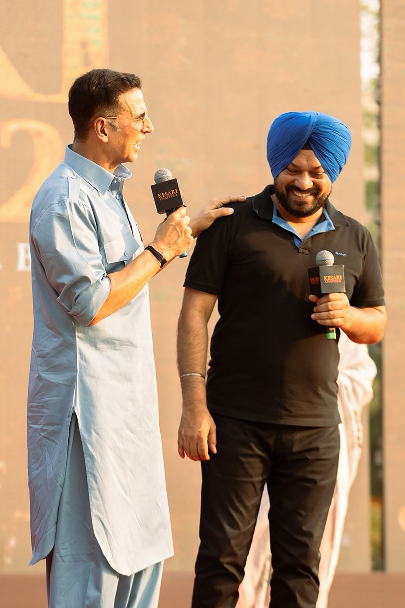 ICE BLUE DUPION SILK PATHANI KURTA SET