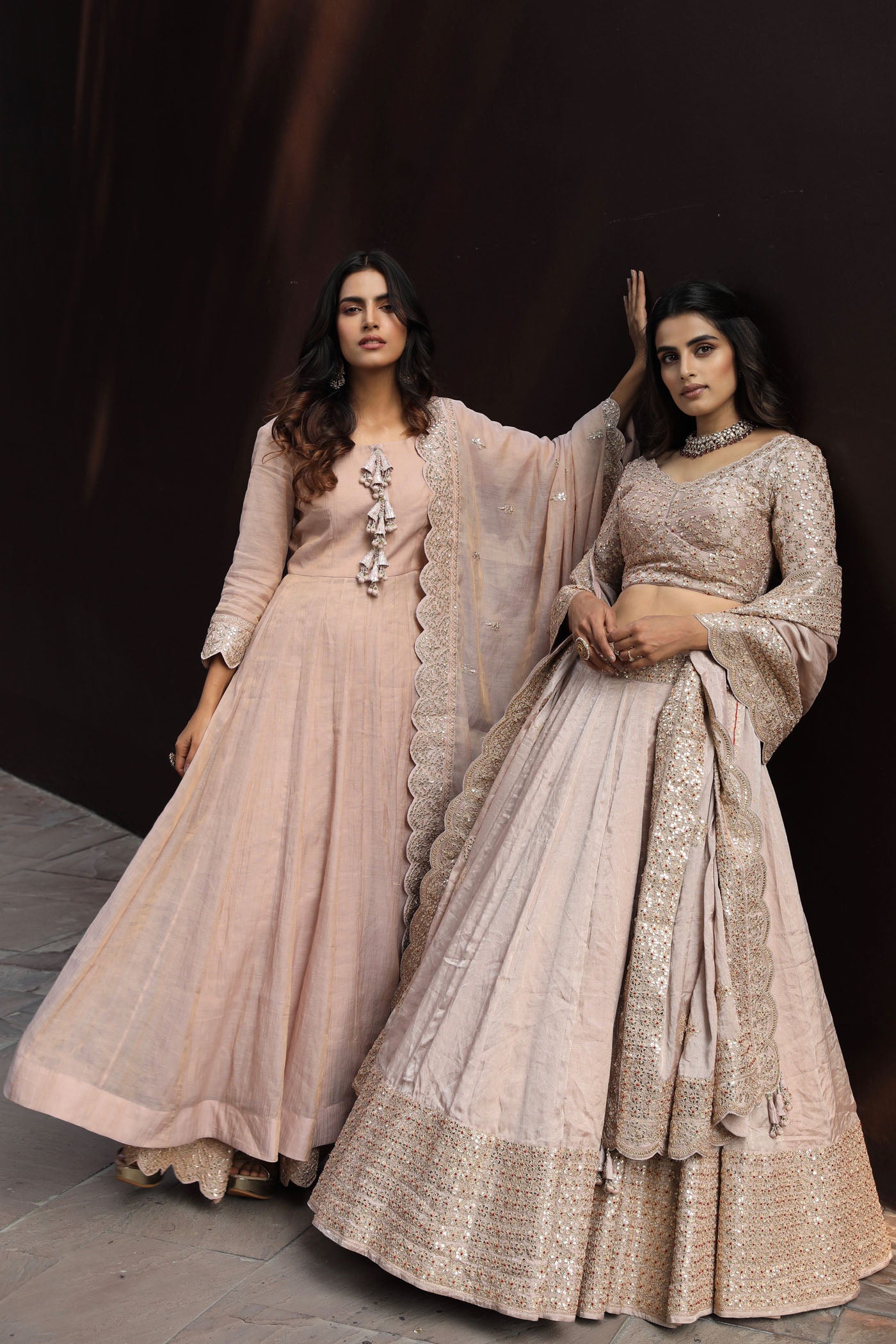 Blush Banarasi Lehenga Set