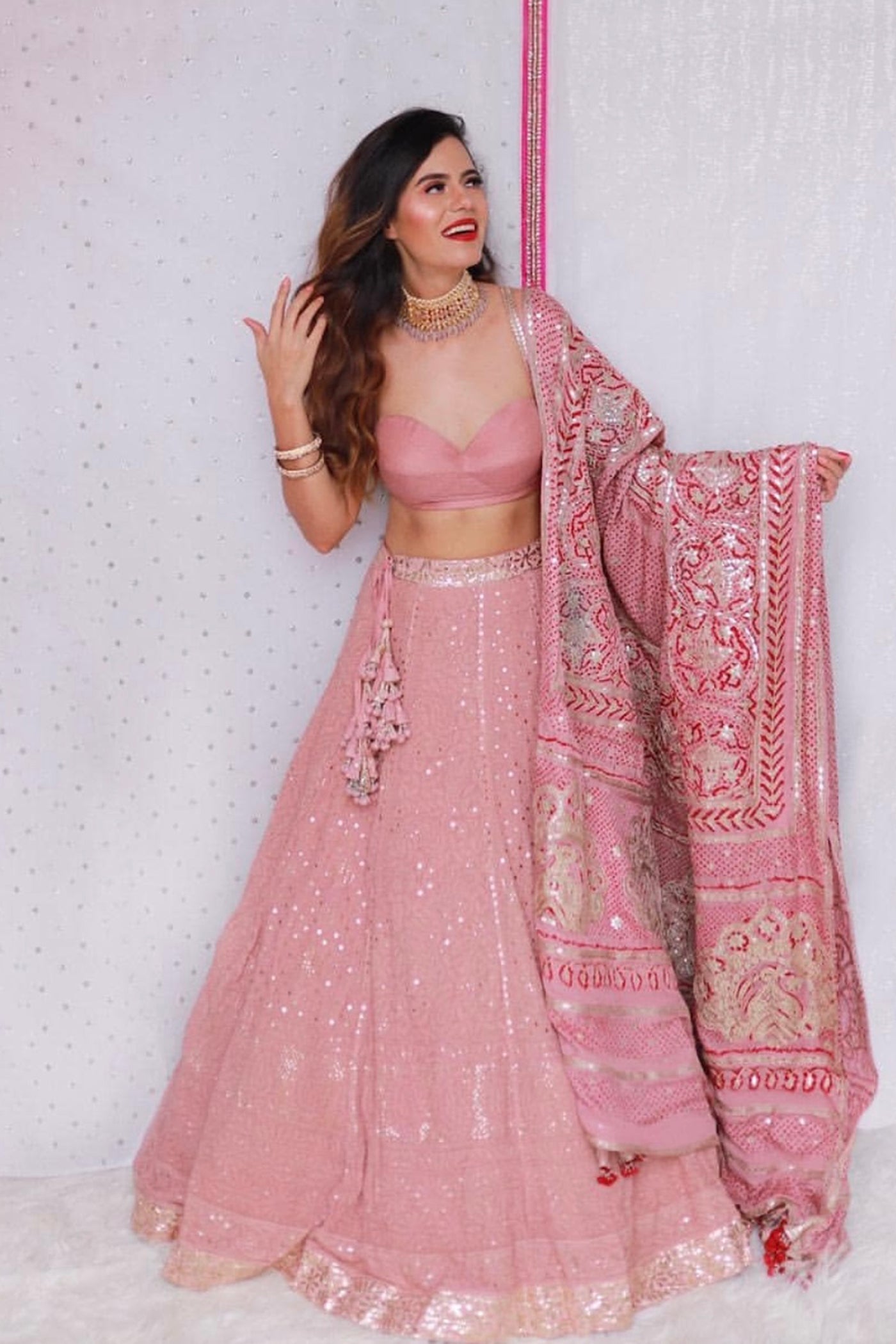 Blush Pink lehenga set