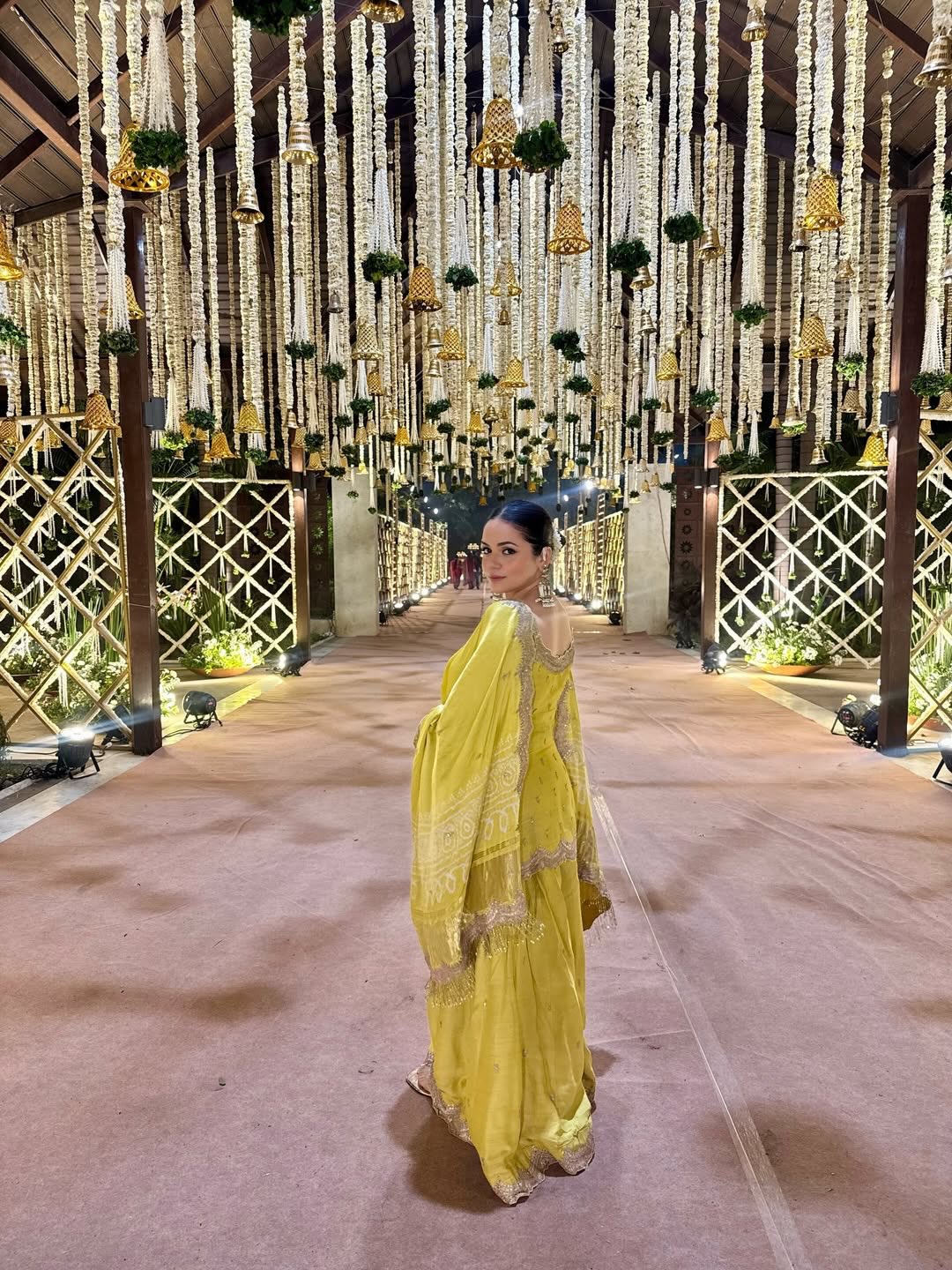 HEENA SOMANI In lime green sharara set