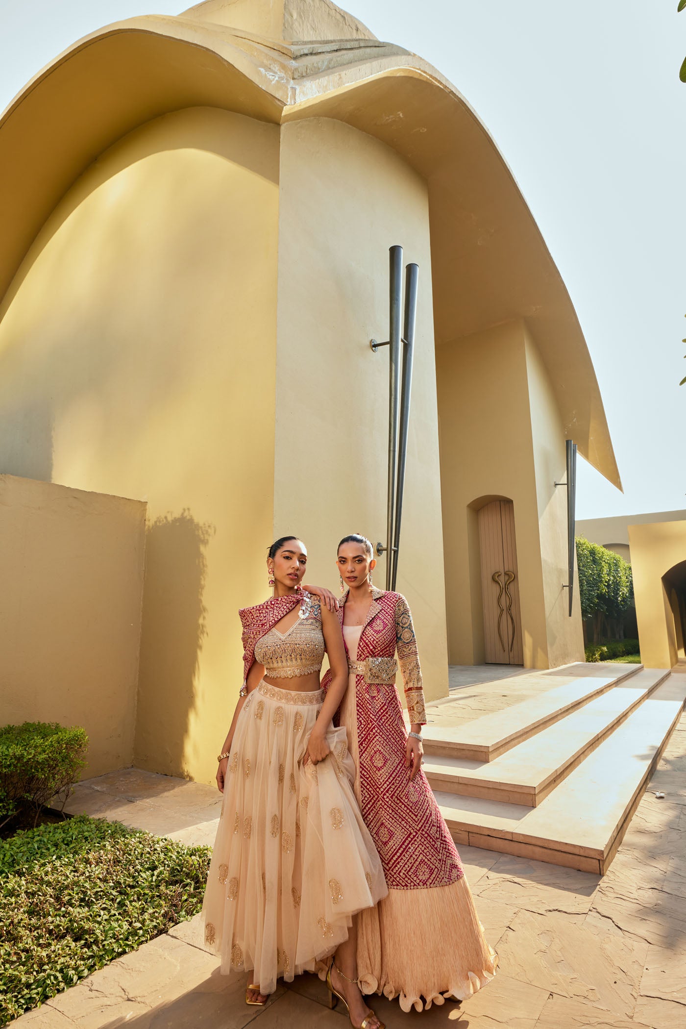 Ivory Gold Lehenga Set