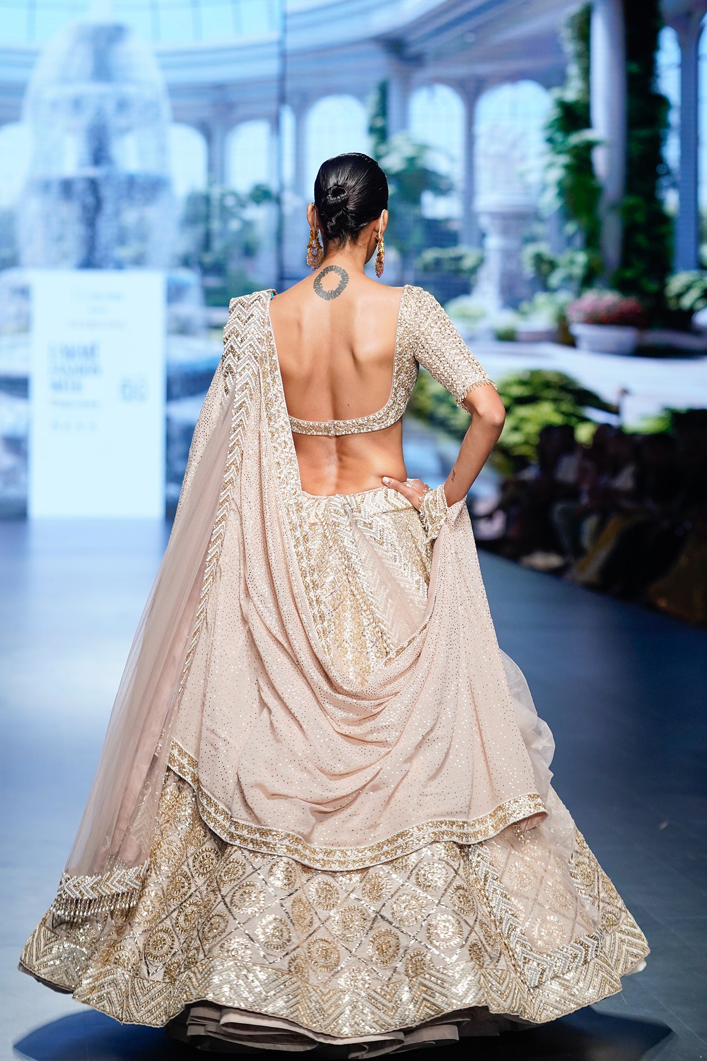 Pale pink Embellished Bridal Lehenga Set