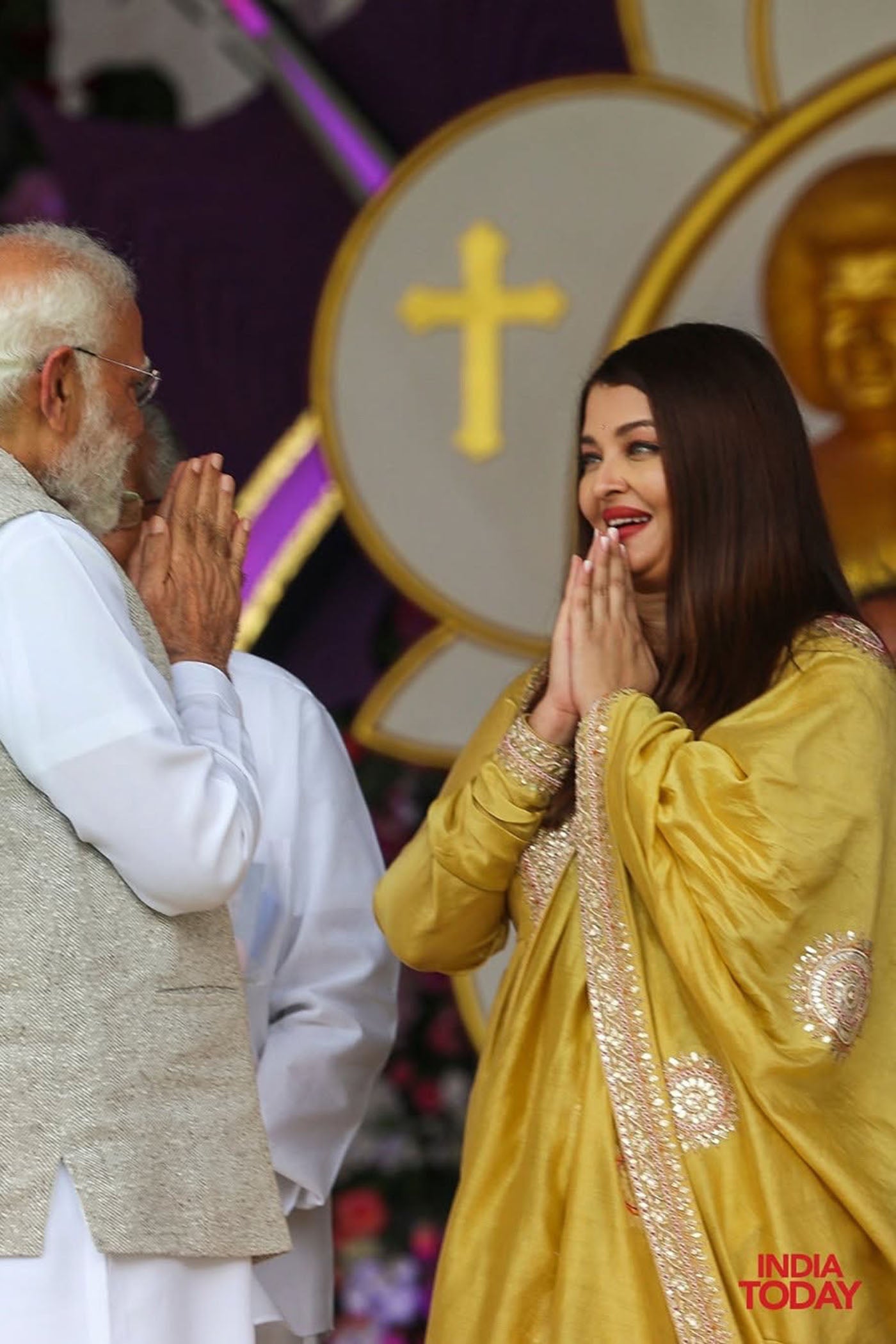 Yellow chanderi silk anarkali set