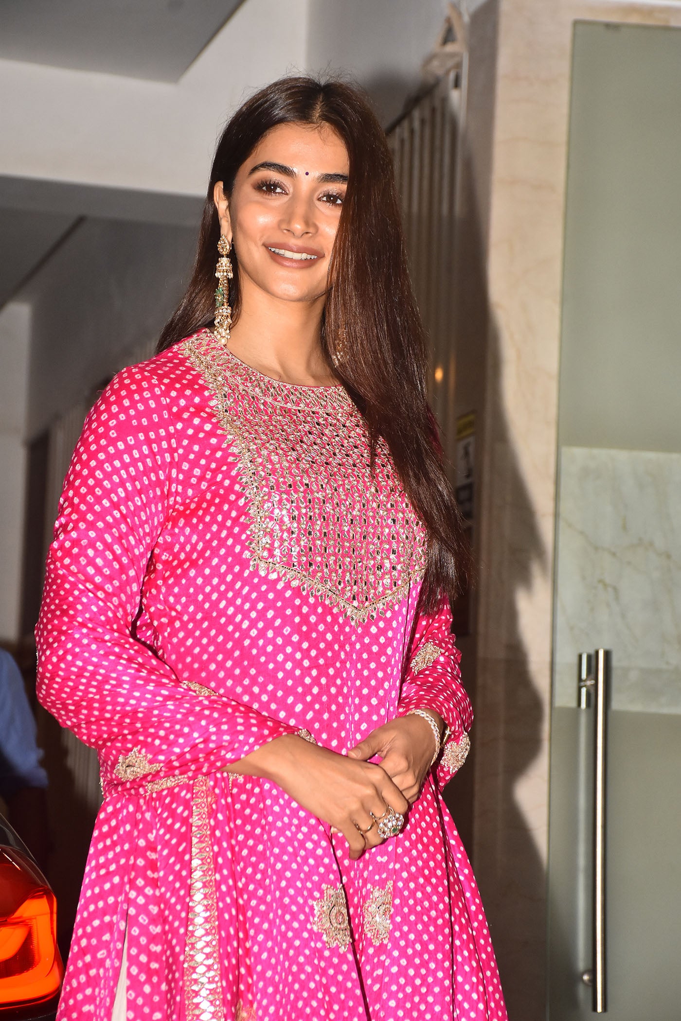 Pink Bandhani Sharara Set