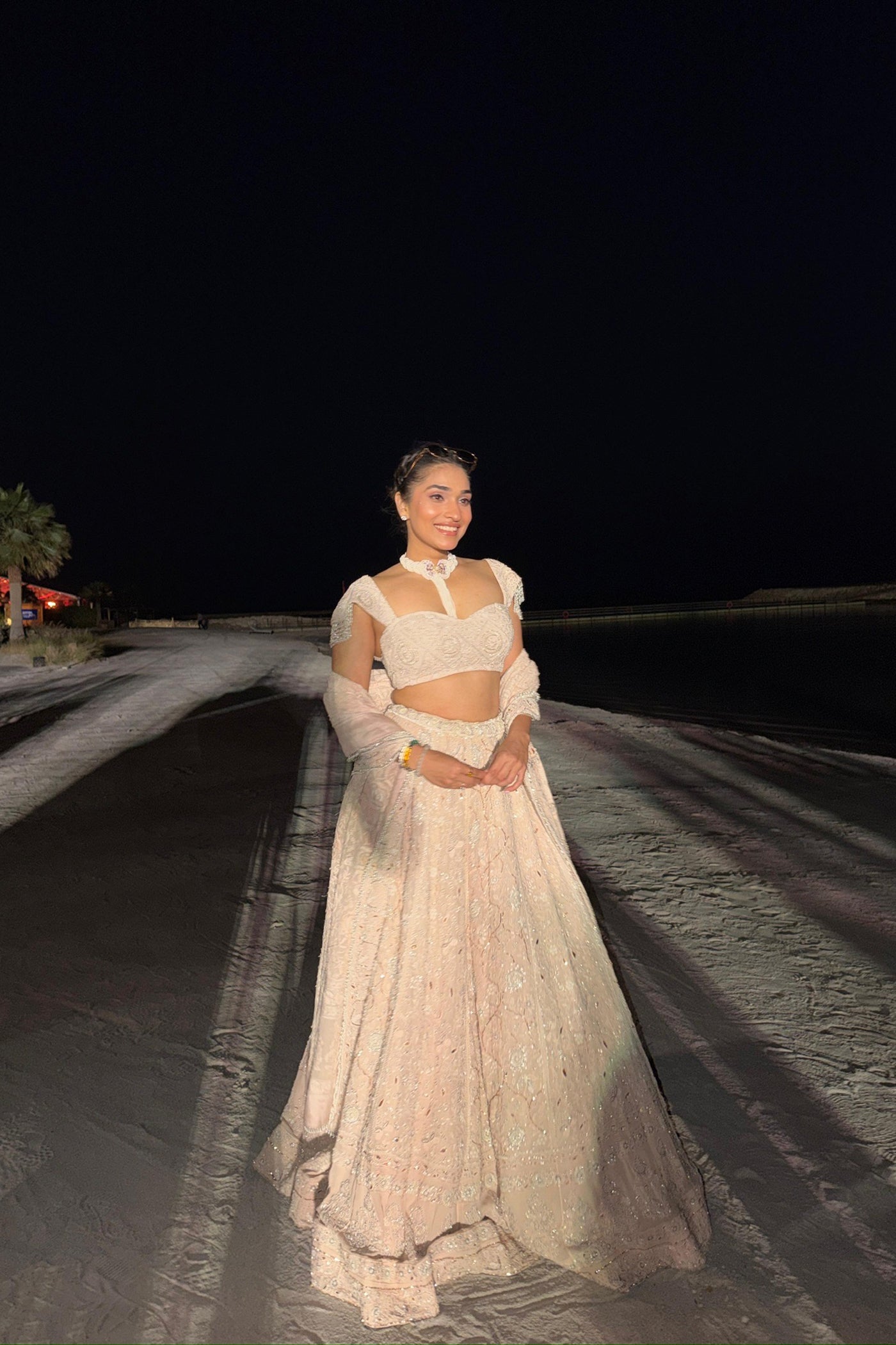 TASHEEN RAHIMTOOLA In blush pink chikankari lehenga set