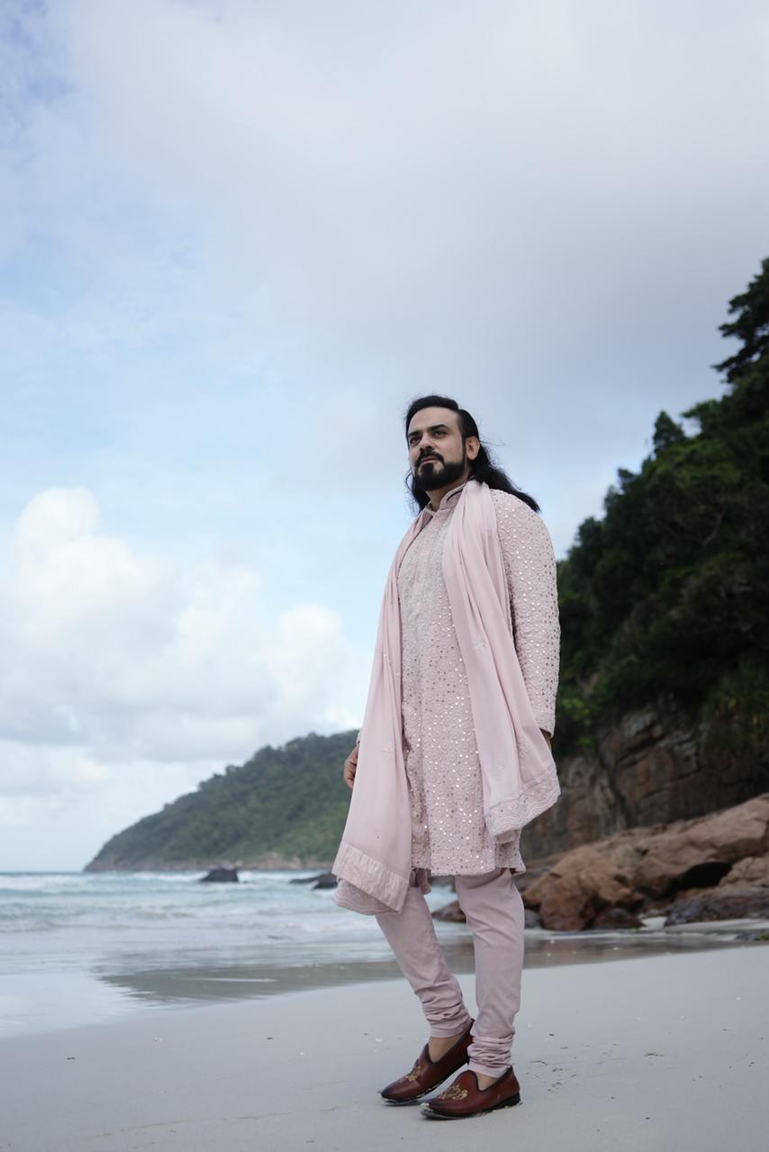 KAMAL CHAWLA In Blush  Kurta Set