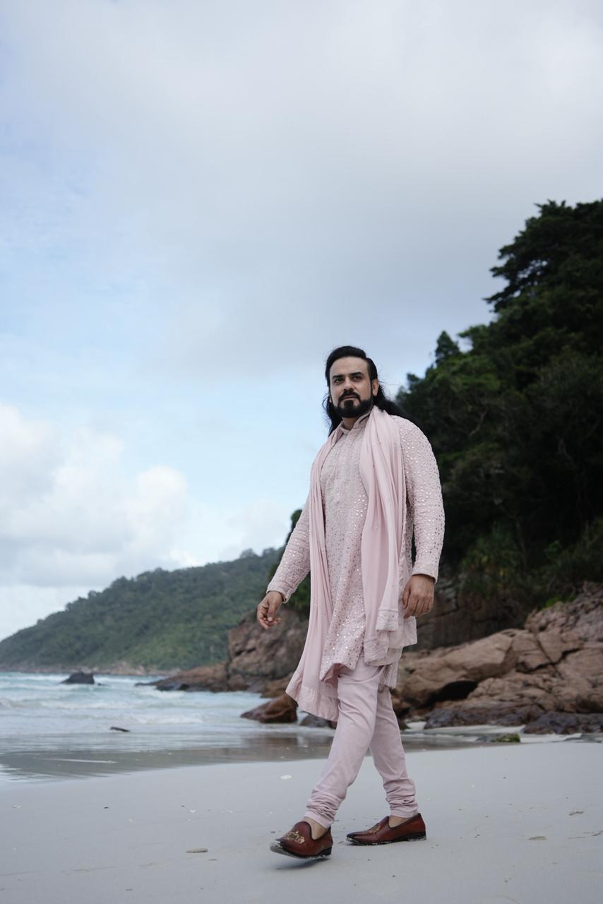 KAMAL CHAWLA In Blush  Kurta Set