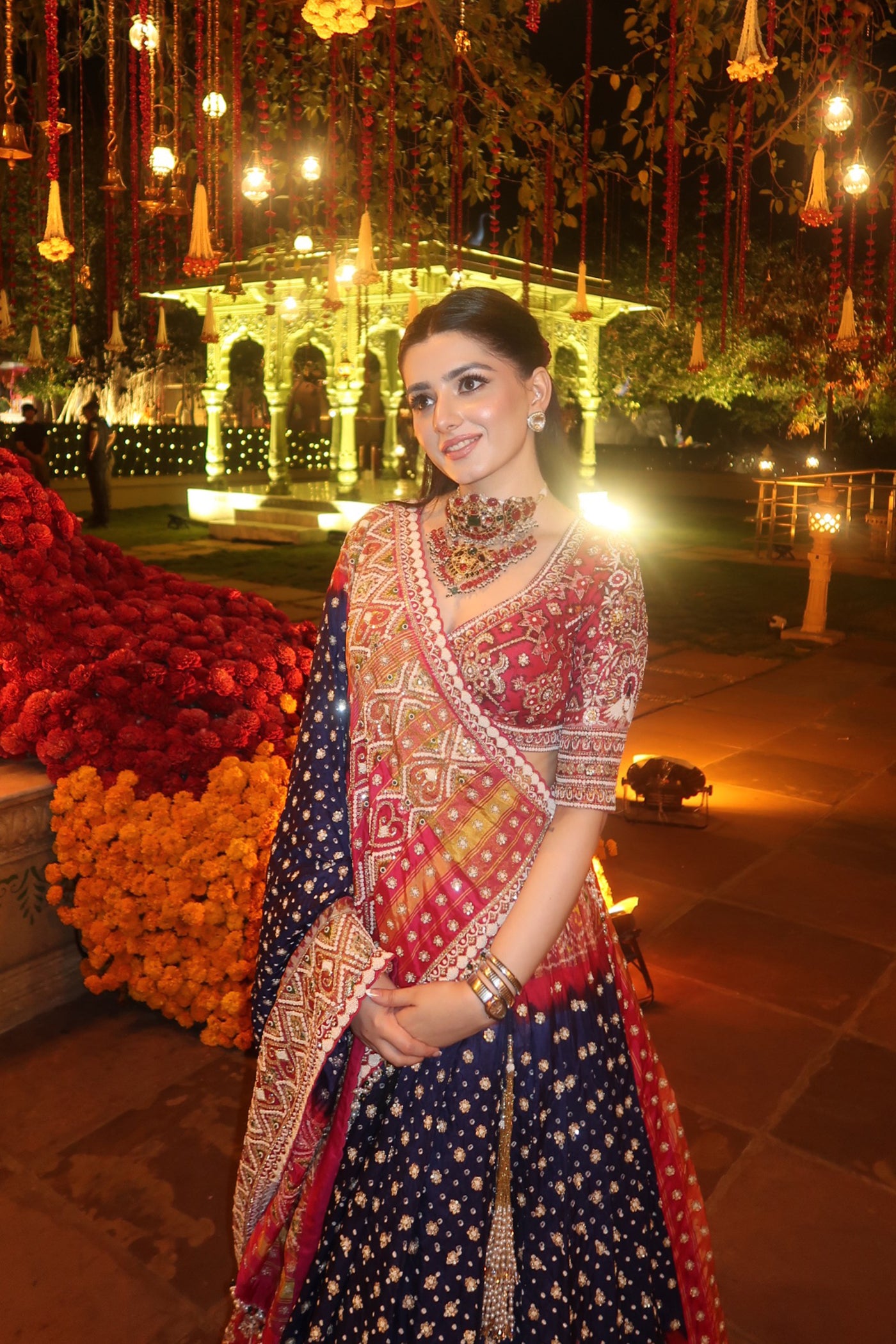 MAHIMA CHAWLA In Royal Patola Work Lehenga Set