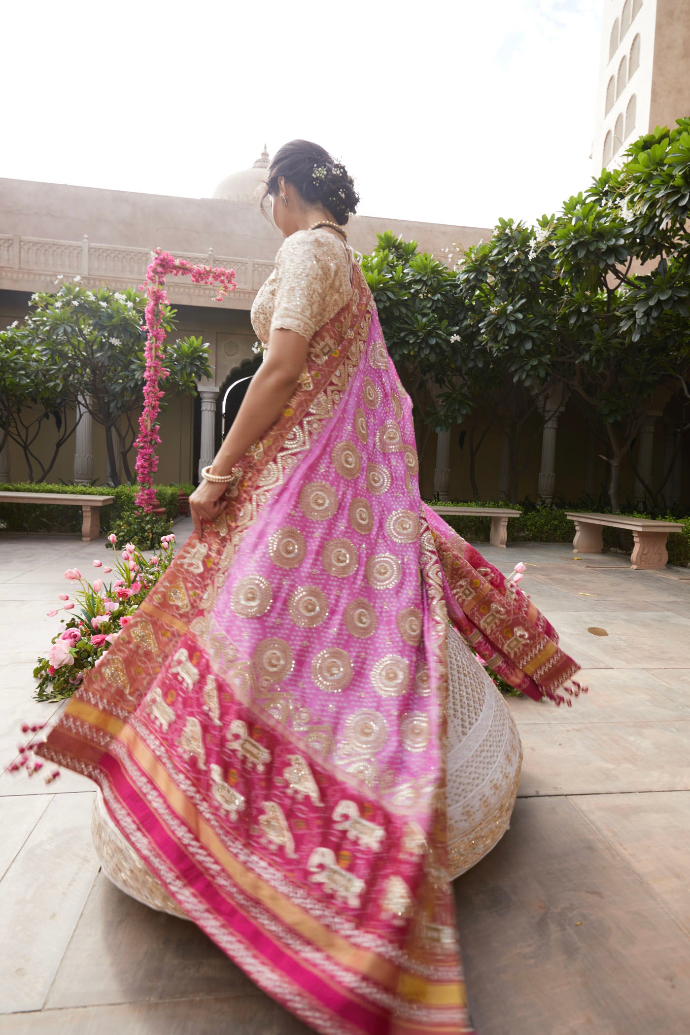 Ivory chikankari Lehenga set