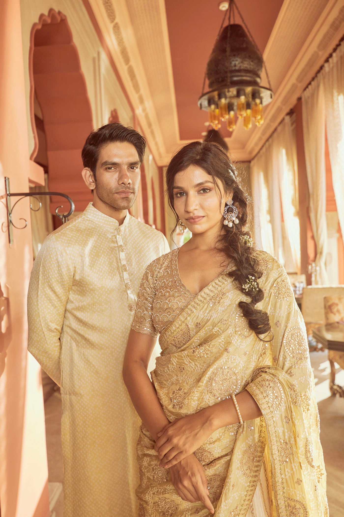 IVORY CRUSH LEHENGA SET