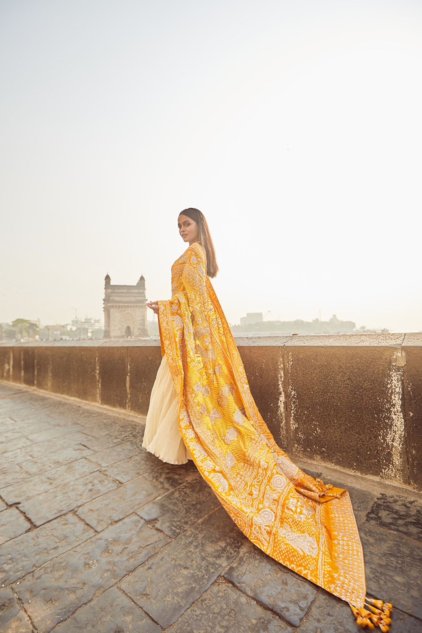 ivory crush sharara set