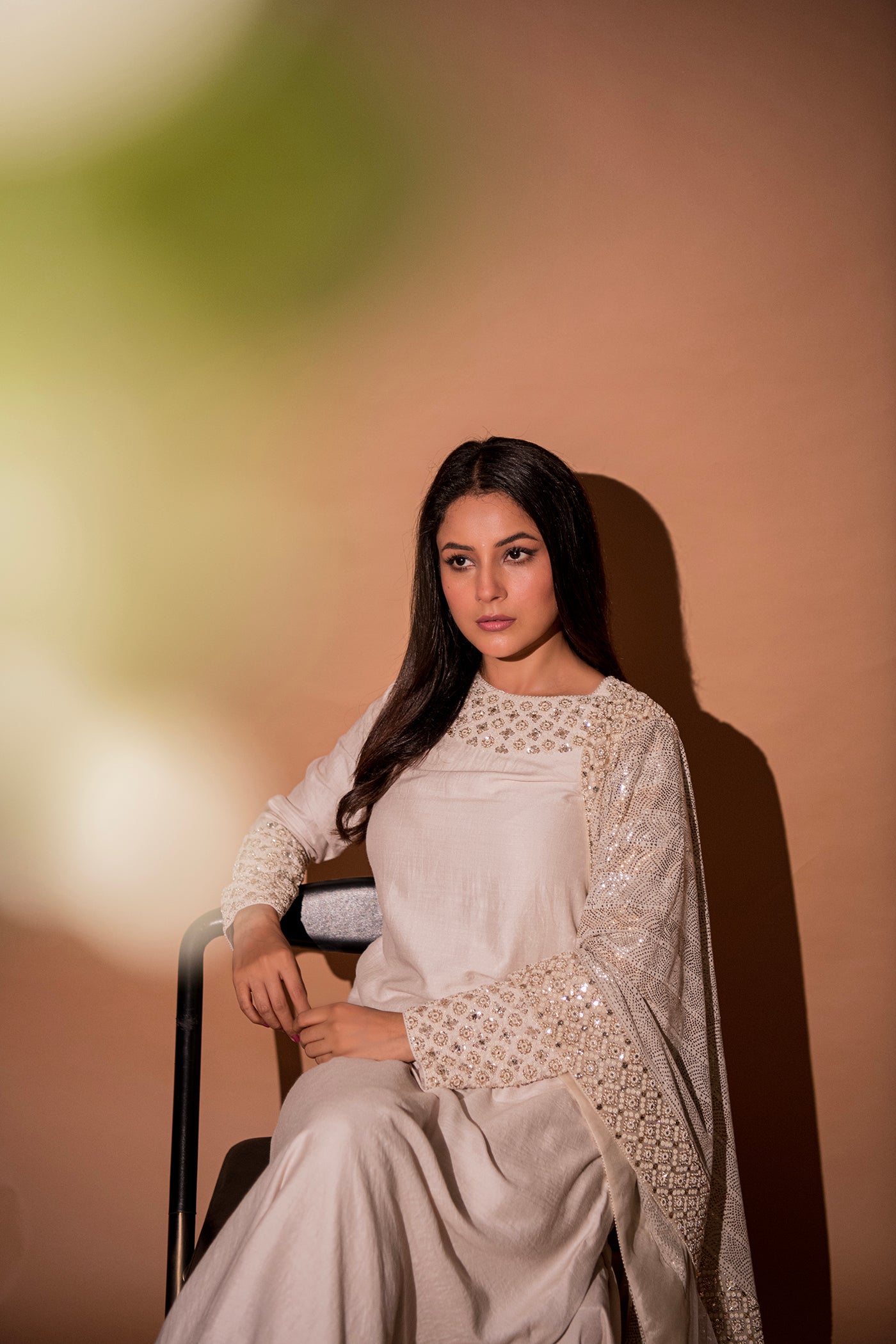 Ivory Moonga Silk Kurta Set