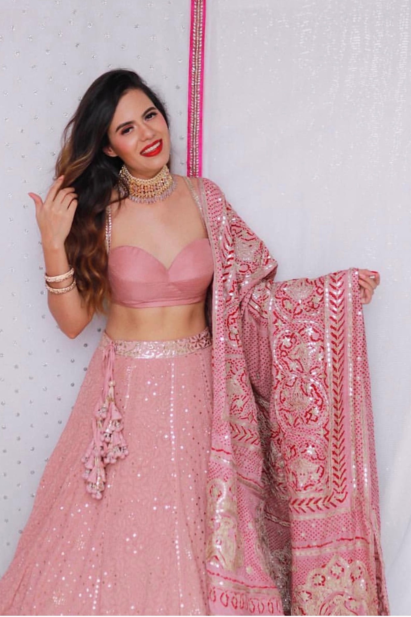 Blush Pink lehenga set