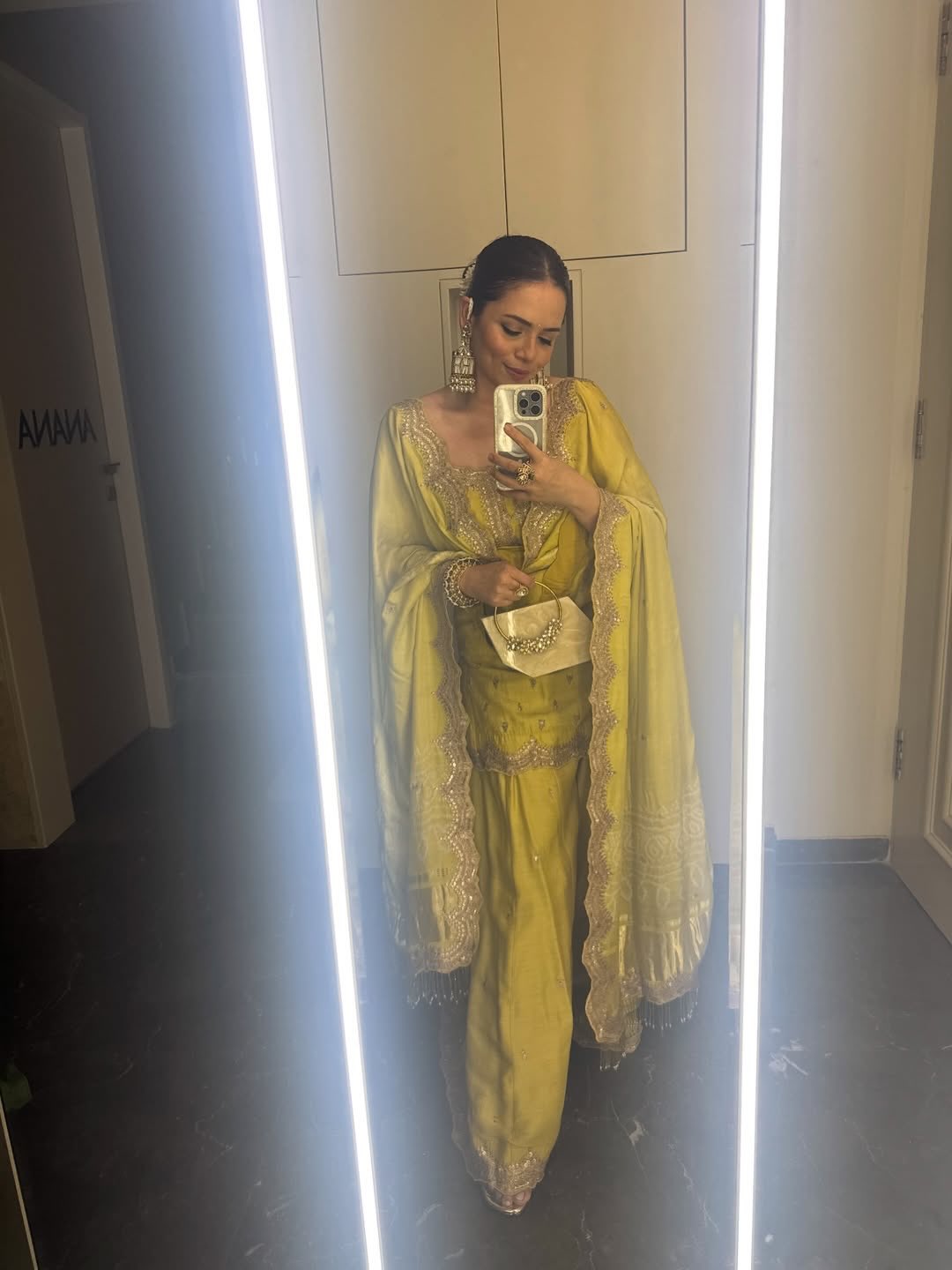 HEENA SOMANI In lime green sharara set